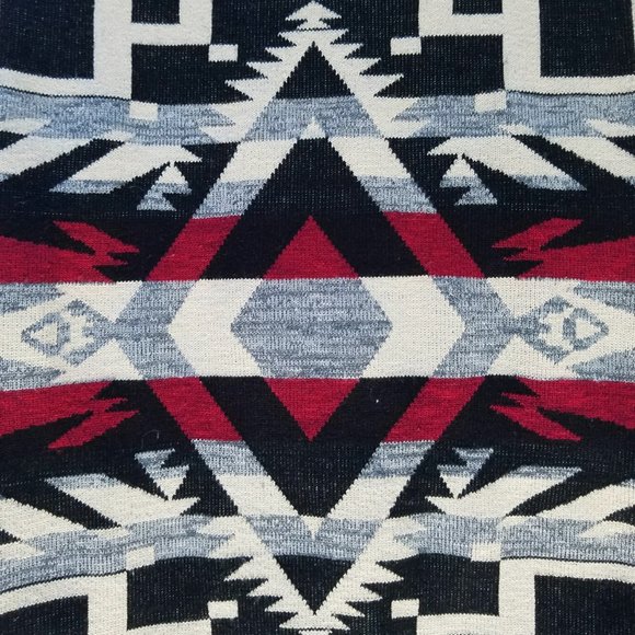 Denim & Supply Ralph Lauren Womens Dress Southwestern Aztec 3/4 Sleeve Knit Mini - Picture 2 of 7